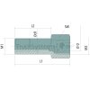 BEKAMAX Gew-verlängerung M10x1k-IG M10x1 17 5 mm  - 4011610306
