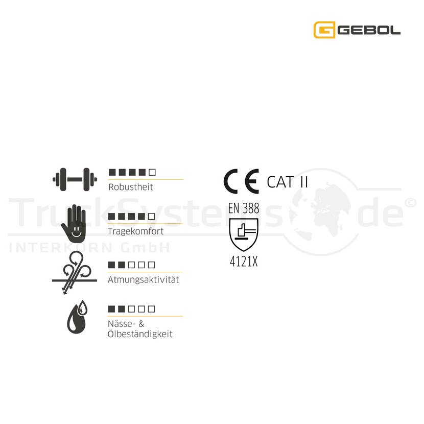 GEBOL Handschuh Super Grip Gr. 10  - 709286 - 517042710