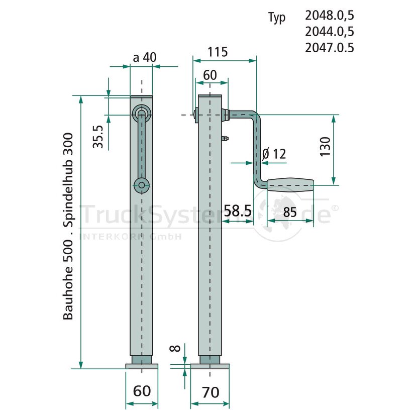 HAACON Spindelwinde 203468 Typ 2044.0 5