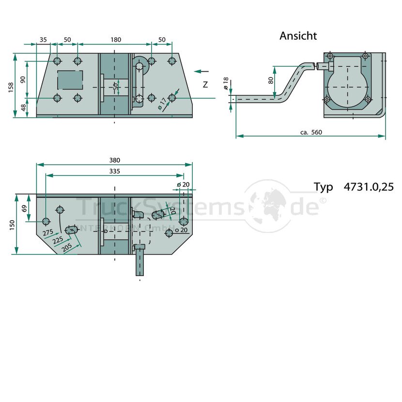 HAACON Ersatzradhalter 210970 Typ 4731