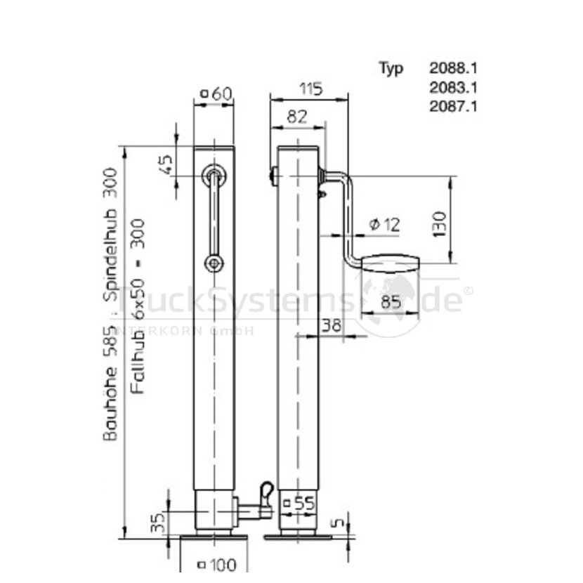 HAACON Spindelwinde 203473 Typ 2083.1