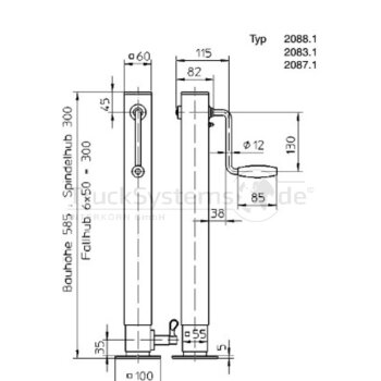HAACON Spindelwinde 203473 Typ 2083.1