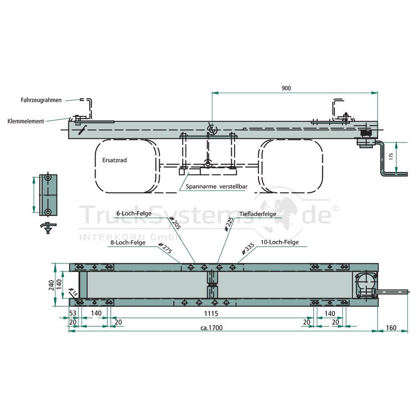 HAACON Ersatzradhalter 210973 Typ 4729.0 25