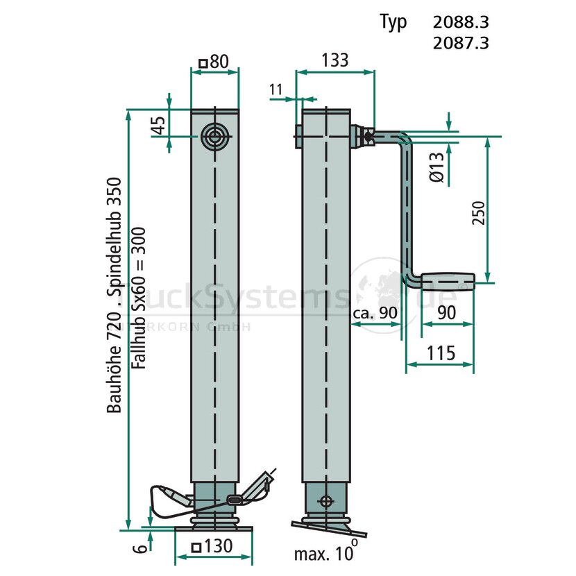 HAACON Spindelwinde 203323 Typ 2088.3