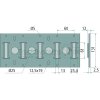 Kombi- Schiene flach 3000mm - 10011264
