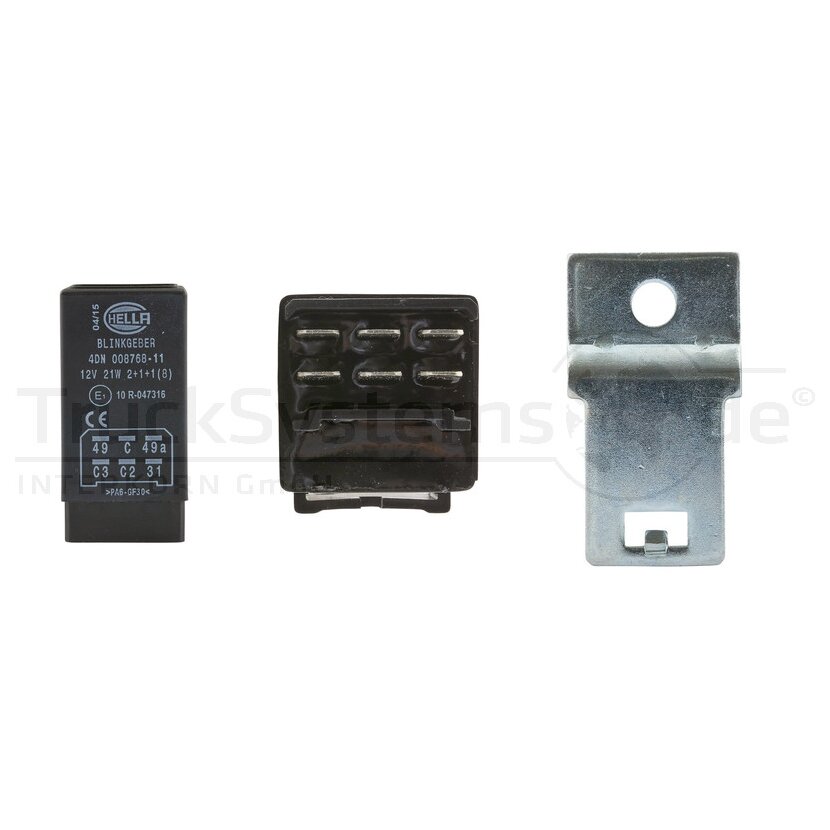 HELLA Blinkgeber 12V 2+1+1 x 21 Watt 6-polig - 4DN 008 768-117 - 4DN008768117