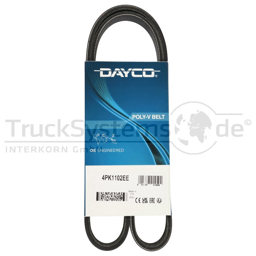 DAYCO Keilrippenriemen L: 1102mm 4PK1102EE  - 8021787014594