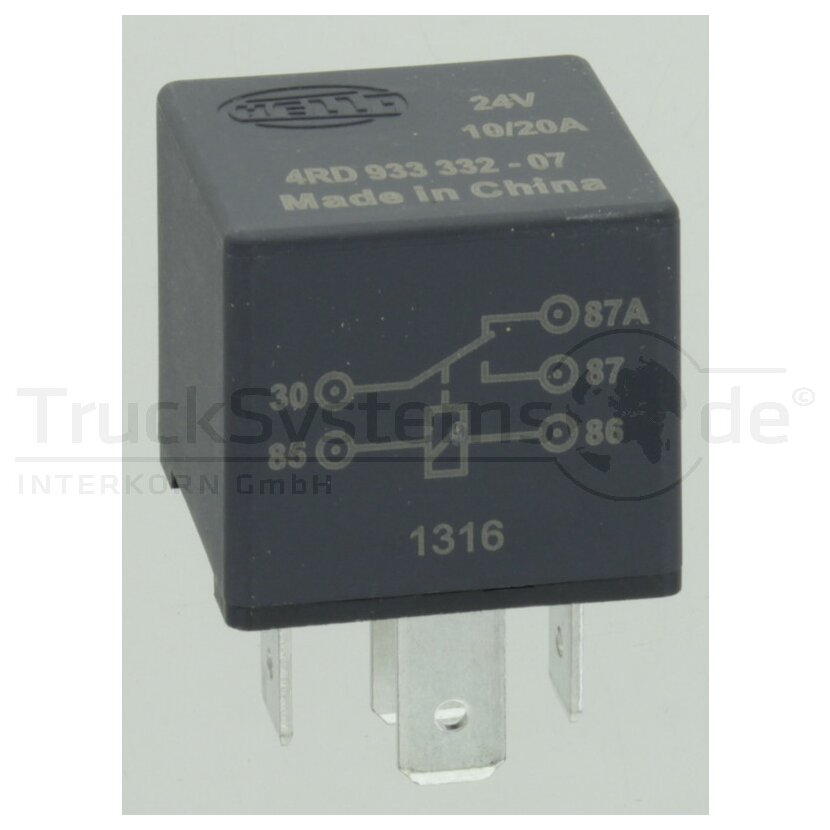 HELLA Relais Arbeitsstrom 4RD 933 332411 4RD933332411, 8,59