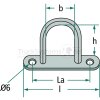Franz Miederhoff Bügelkrampe verzinkt Lochabstand 51mm VE:1ST - 02.0130.01 - 02013001