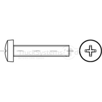 Linsenschr DIN7985 verzinkt PH2 M05x035 VE1  -...