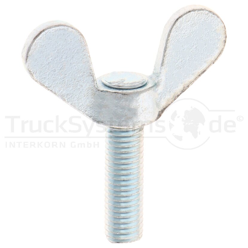 Flügelschraube DIN316 verzinkt M12x040 VE1  - 003160100120040 - 4043952065143