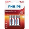 PHILIPS Batterie Alkaline 4er-Blister LR03 (AAA) - LR03P4B/10 - LR03P4B10