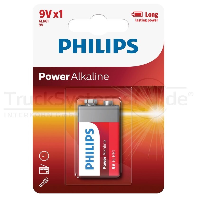 PHILIPS Batterie Powerlife 1er-Blister 6LR61 (E)  - 55004234