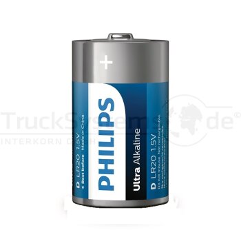 PHILIPS Batterie ULTA B2 2er-Blister LR20 (D)  -...