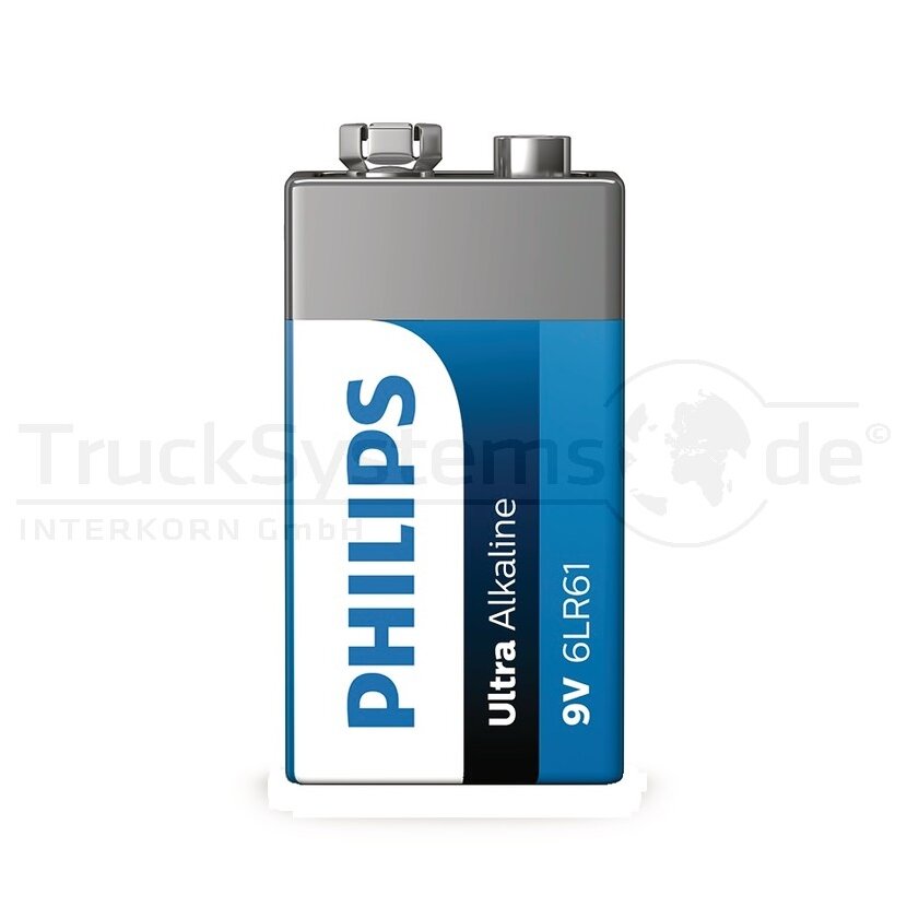 PHILIPS Blockbatterie ULTRA Life 1er-Bl. 6LR61  - 6lr61e1b/10 - 6lr61e1b10