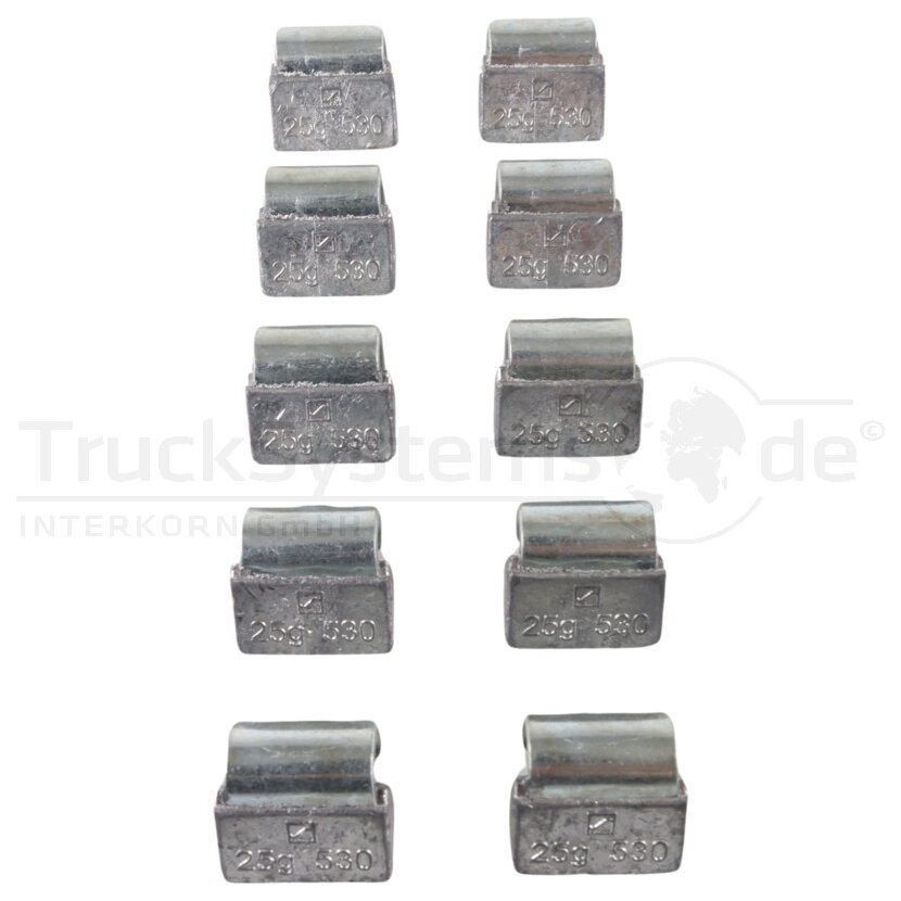 TIP TOP Auswuchtgewicht LKW 25gr. (VPE10)  - 565 9690 - 4049256052780 - 5659690