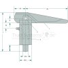 JOST Federriegel FS 97 20 x 133 x 42mm  - 640.220.000 - 640220000