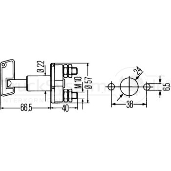 HELLA Schalter - 6EK 002 843-013 - 6EK002843013