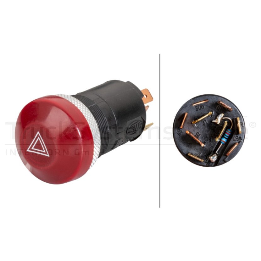 HELLA Warnblinkschalter 12Volt - 6HF 003 916-031 - 6HF003916031
