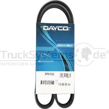 DAYCO Keilrippenriemen L: 1033mm 6PK1033