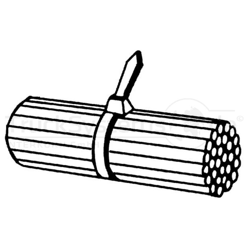 HELLA Kabelbänder 104mm schwarz VE:100ST - 8HL 717 962-001 - 8HL717962001