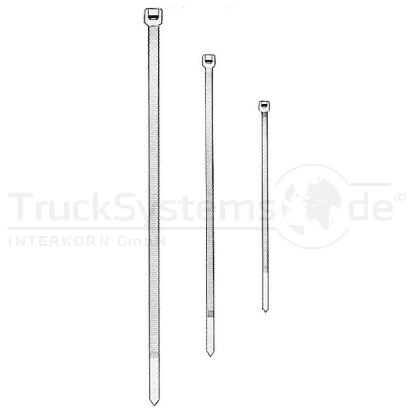 HELLA Kabelbänder 195mm x 4 7schwarz VE:100ST - 8HL 717 962-021 - 8HL717962021