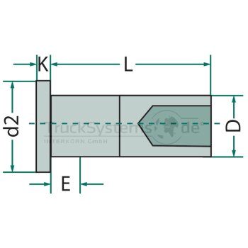 TEXTAR Halbhohlniet St. Durchmesser4x10mm DIN7338B VE100...