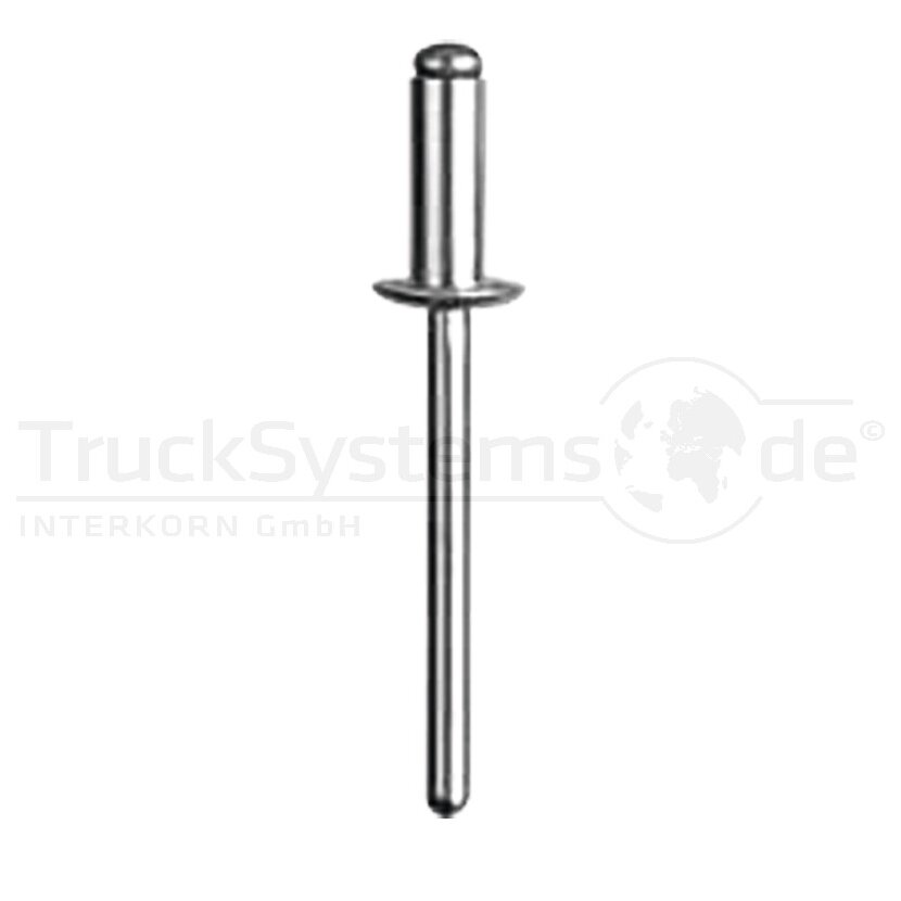 Blindniet Alu/ Stahl F 4 0x16 VE:500ST  - 10700040160 - 8423552000328