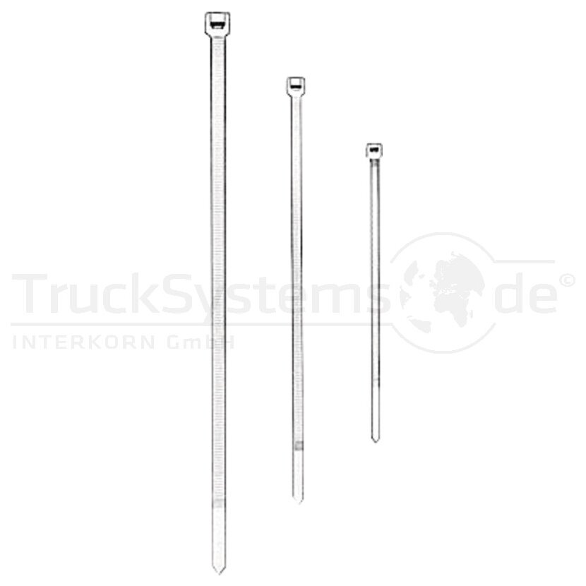 HELLA Kabelbinder 202mm schwarz VE:100ST - 8HL 717 962-061 - 8HL717962061