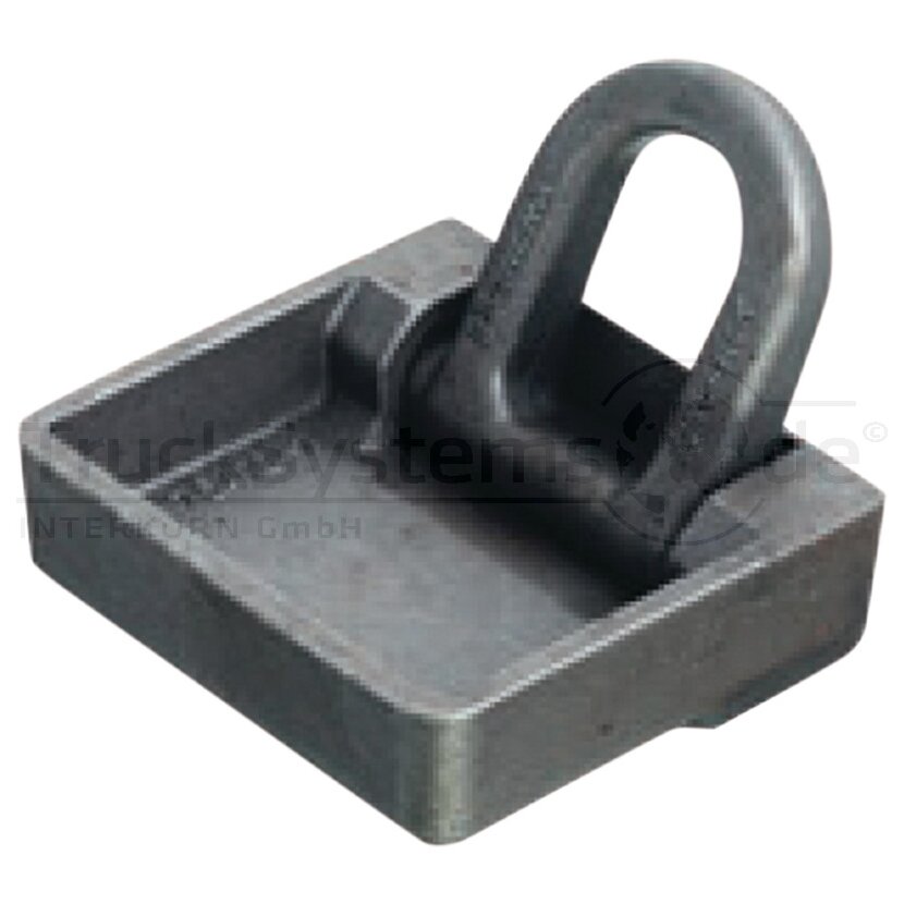allsafe Zurrmulde Stahl roh 2500daN 95x90mm - 71102