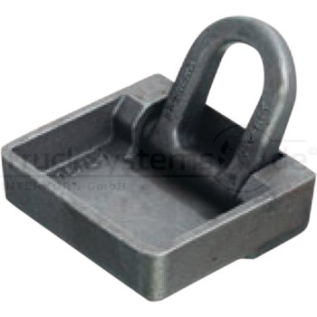 allsafe Zurrmulde Stahl roh 2500daN 95x90mm - 71102