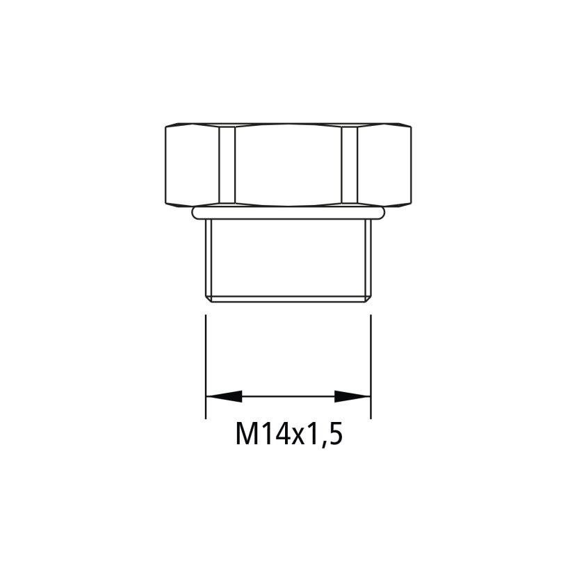 Kongsberg Stopfen, M14 x 1,5 - 6237606