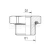 RAUFOSS COUPLINGS Adapter 22x1 5 / 12x1 5 - 6237615