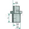 Kongsberg Schottstutzen M22 x 1,5, M16 x 1,5, M22 x 1,5 - 6237730