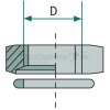 Kongsberg Kontermutter mit O-Ring M22 x 1,5 - 6237747