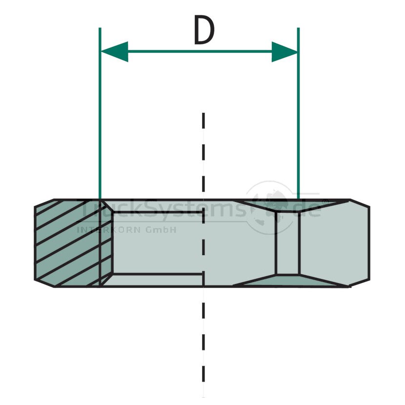 Kongsberg Kontermutter ohne O-Ring M22 x 1,5 - 6237749