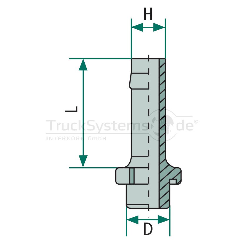 Kongsberg Schlauchstutzen, M16 x 1,5, DIN 13 - 6237995