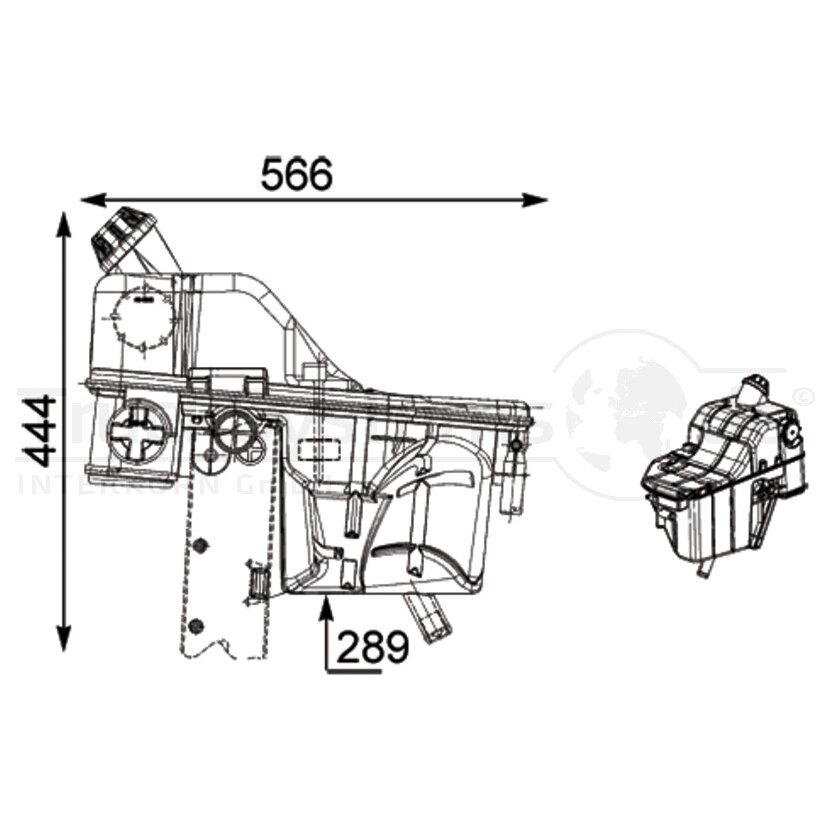 MAHLE Ausgleichsbehälter CRT54000P  - CRT 54 000P