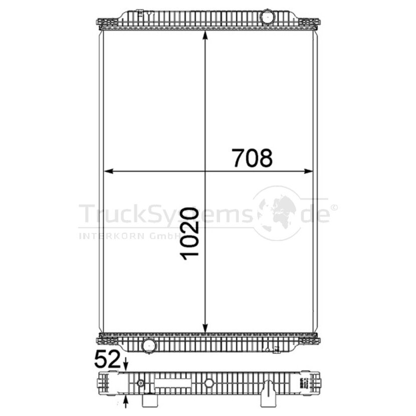 MAHLE Kühlmittelkühler CR1010000P  - CR 1010 000P