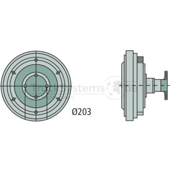 MAHLE Lüfterkupplung CFC37000P  - CFC 37 000P