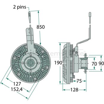 MAHLE Lüfterkupplung CFC134000P  - CFC 134 000P