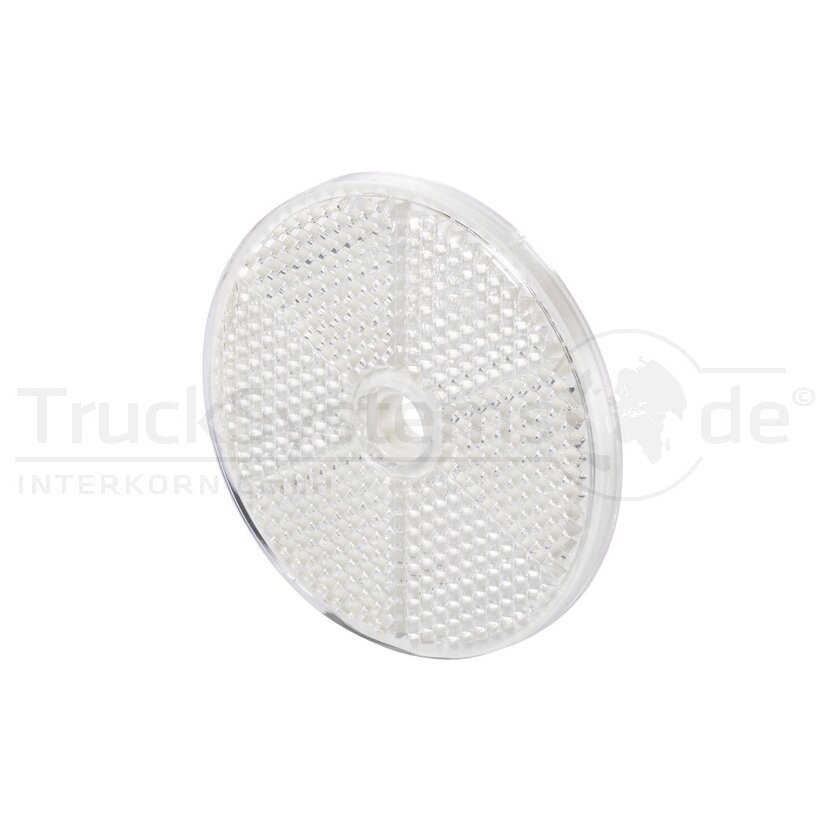 HELLA Rückstrahler rund 60 mm weiß geschraubt - 8RA 002 014-241 - 8RA002014241