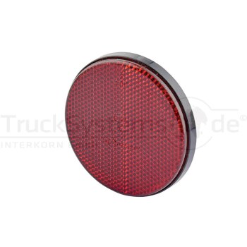 Rückstrahler rund 85 mm rot geschraubt  - 15300122 -...