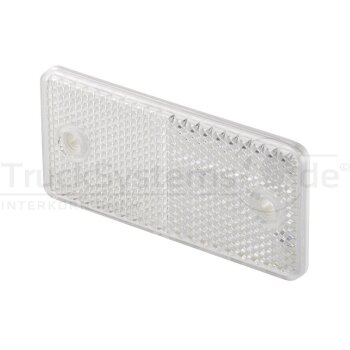 HELLA Rückstrahler 94x44 mm weiß geschraubt -...