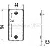 HELLA Rückstrahler 94x44 mm weiß geschraubt - 8RA 003 326-021 - 8RA003326021