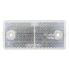 HELLA Rückstrahler 94x44 mm weiß geschraubt - 8RA 003 326-021 - 8RA003326021
