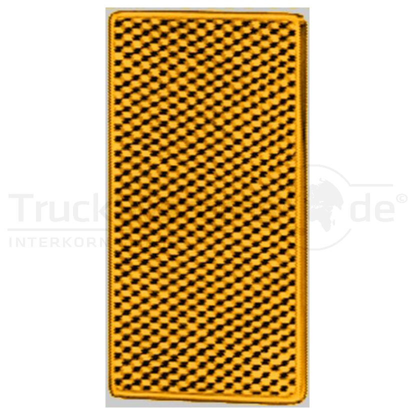 HELLA Rückstrahler, links, rechts, rechteckig 105x55 mm gelb geklebt - 8RB004713001 passend für 8040059