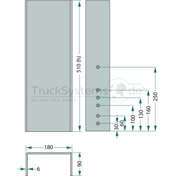 Konsole Halter für 40R Unterfahrschutz  -...