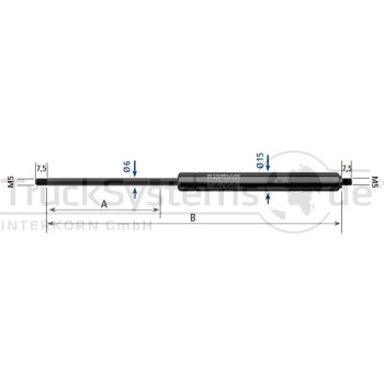 STABILUS GF-Dämpfer 6/15 175N-Lg 293mm-H 120mm  -...
