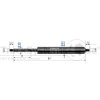 STABILUS GF-Dämpfer 10/22 900N-Lg 420mm-H 175mm  - 919215